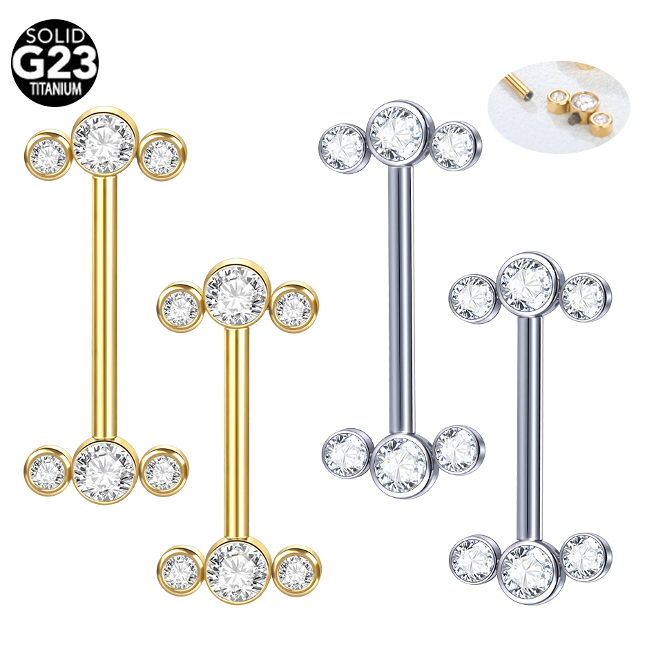 Body Jewelry Changing Kit - 1/5 قطعة G23 التيتانيوم بيرك الذهب