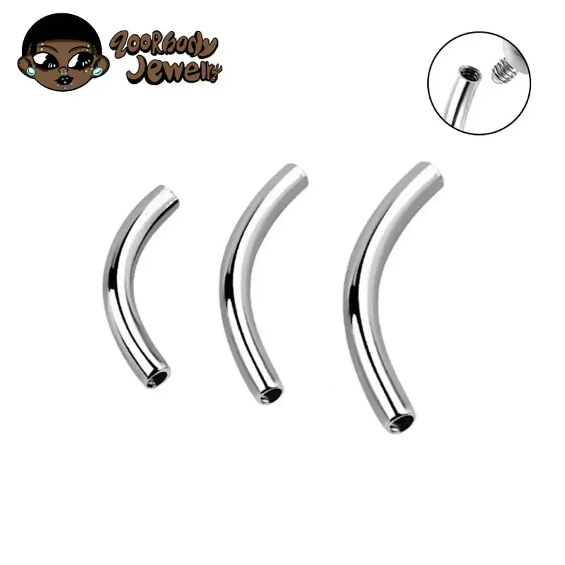 Body Jewelry Internally Threaded - 10 قطعة/الوحدة ASTM F136 التيتانيوم موضوع