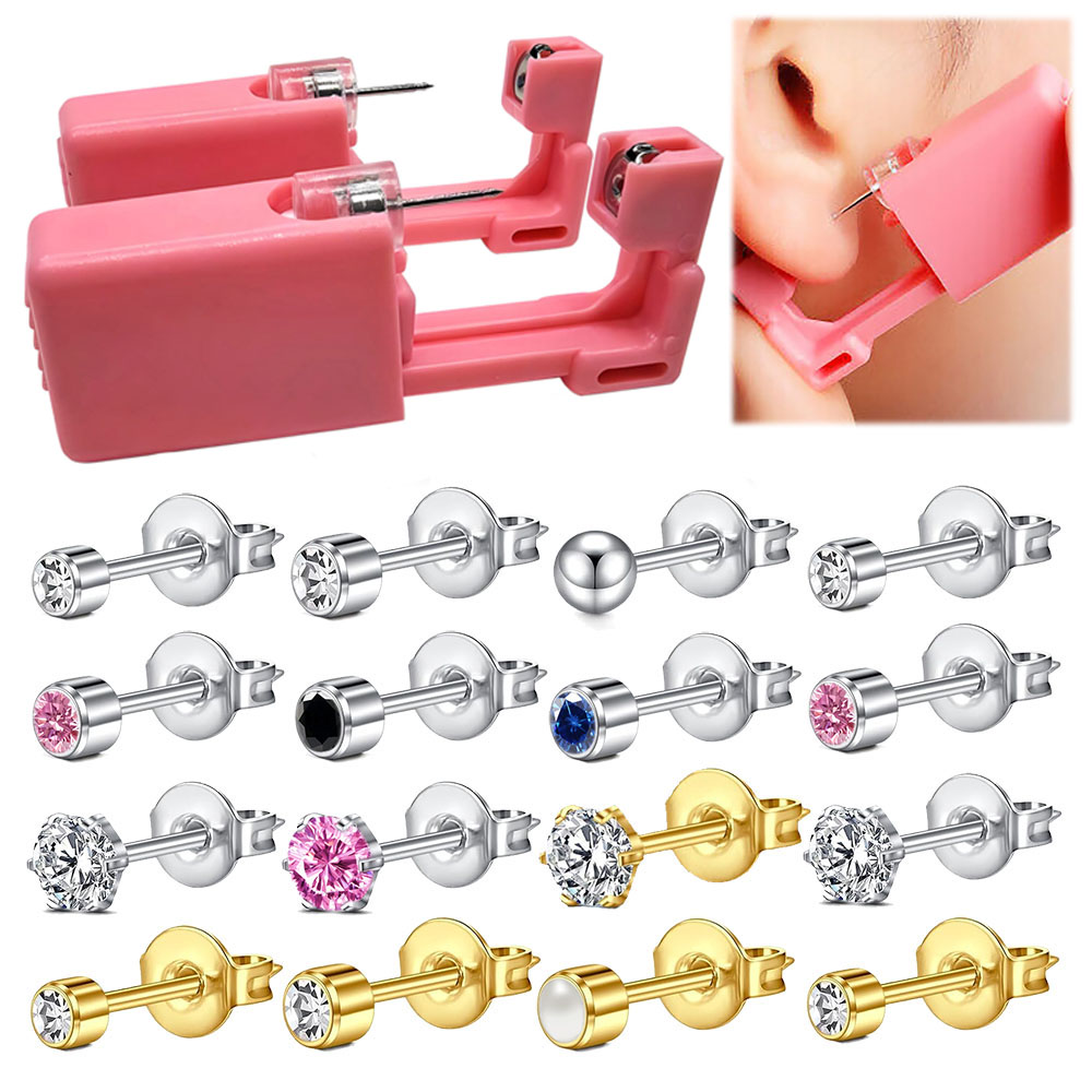 Body Jewelry Cleaner - 1 قطعة/4 قطع مسدس ثقب الأذن