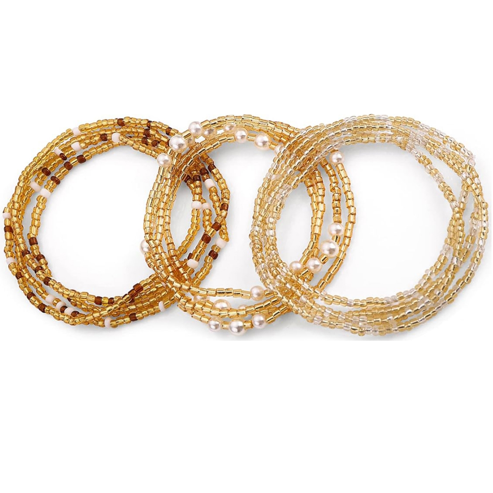Body Jewelry Changing Kit - خرز الخصر للنساء، سلاسل البطن المرنة،