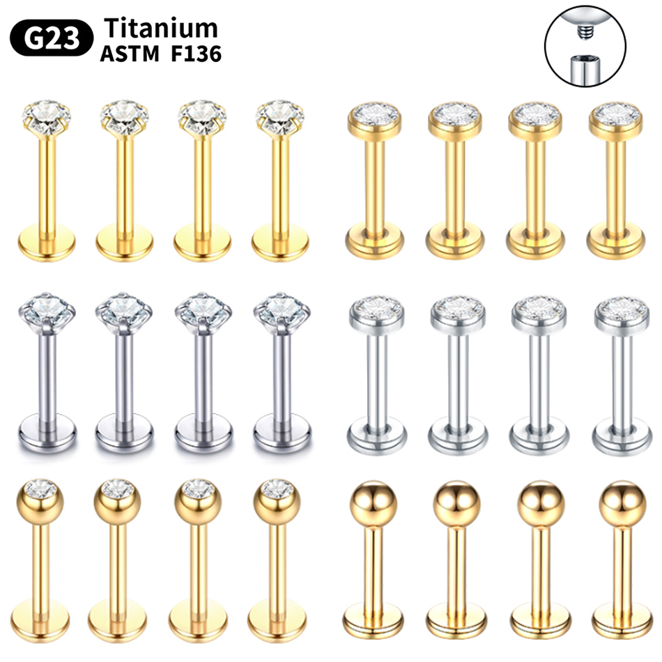 ثقب G23 من التيتانيوم ، حلقة ش - مراجعة Body Jewelry Internally Threaded وسعره