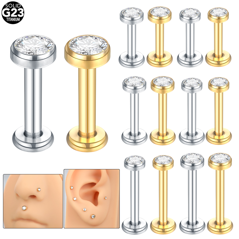ثقب G23 من التيتانيوم ، حلقة ش - مراجعة Body Jewelry Internally Threaded وسعره