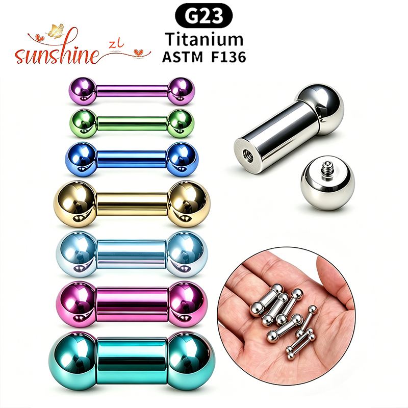 قضبان تيتانيوم مستقيمة بخيط دا - مراجعة Body Jewelry Internally Threaded وسعره