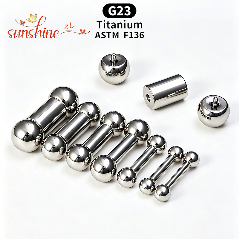 قضبان تيتانيوم مستقيمة بخيط دا - مراجعة Body Jewelry Internally Threaded وسعره