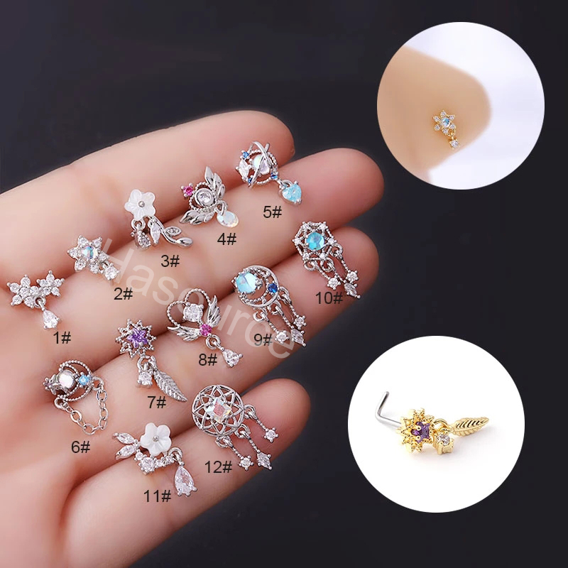 2022 جديد 1 قطعة 316L الجراحية - مراجعة Body Jewelry Indian وسعره