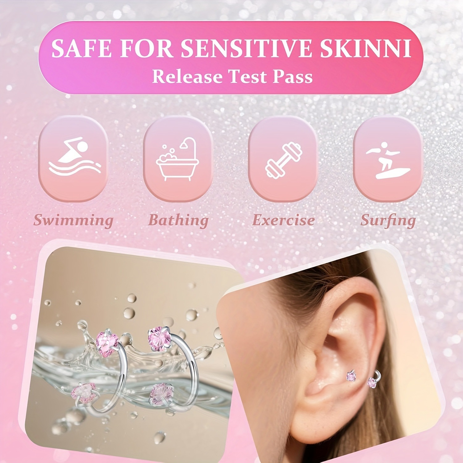 حلقات أنف على شكل حدوة حصان لل - مراجعة Body Jewelry Changing Kit وسعره