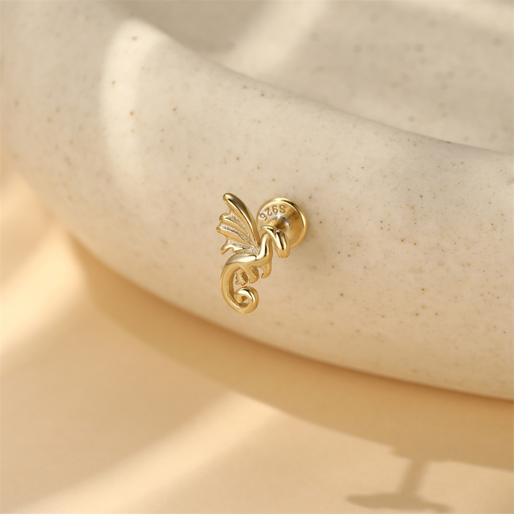 أقراط أذن من الفضة الإسترلينية - مراجعة Body Jewelry Internally Threaded وسعره