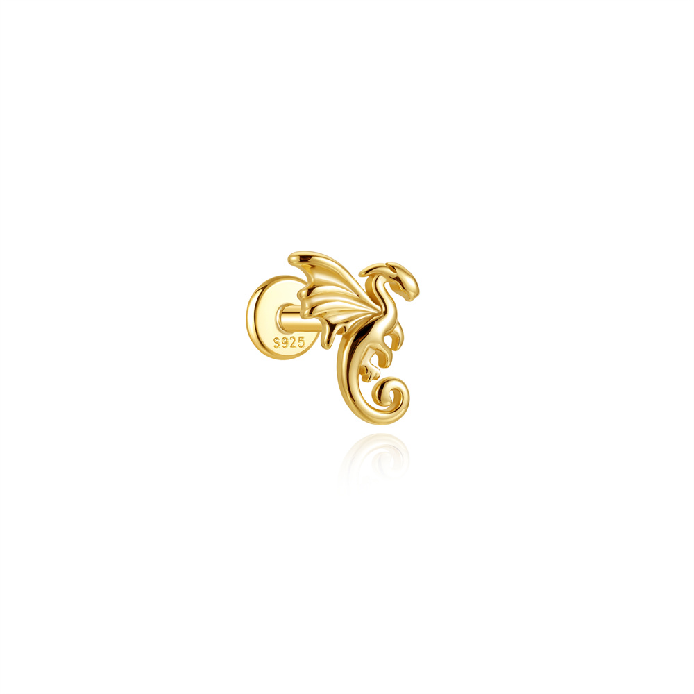 أقراط أذن من الفضة الإسترلينية - مراجعة Body Jewelry Internally Threaded وسعره