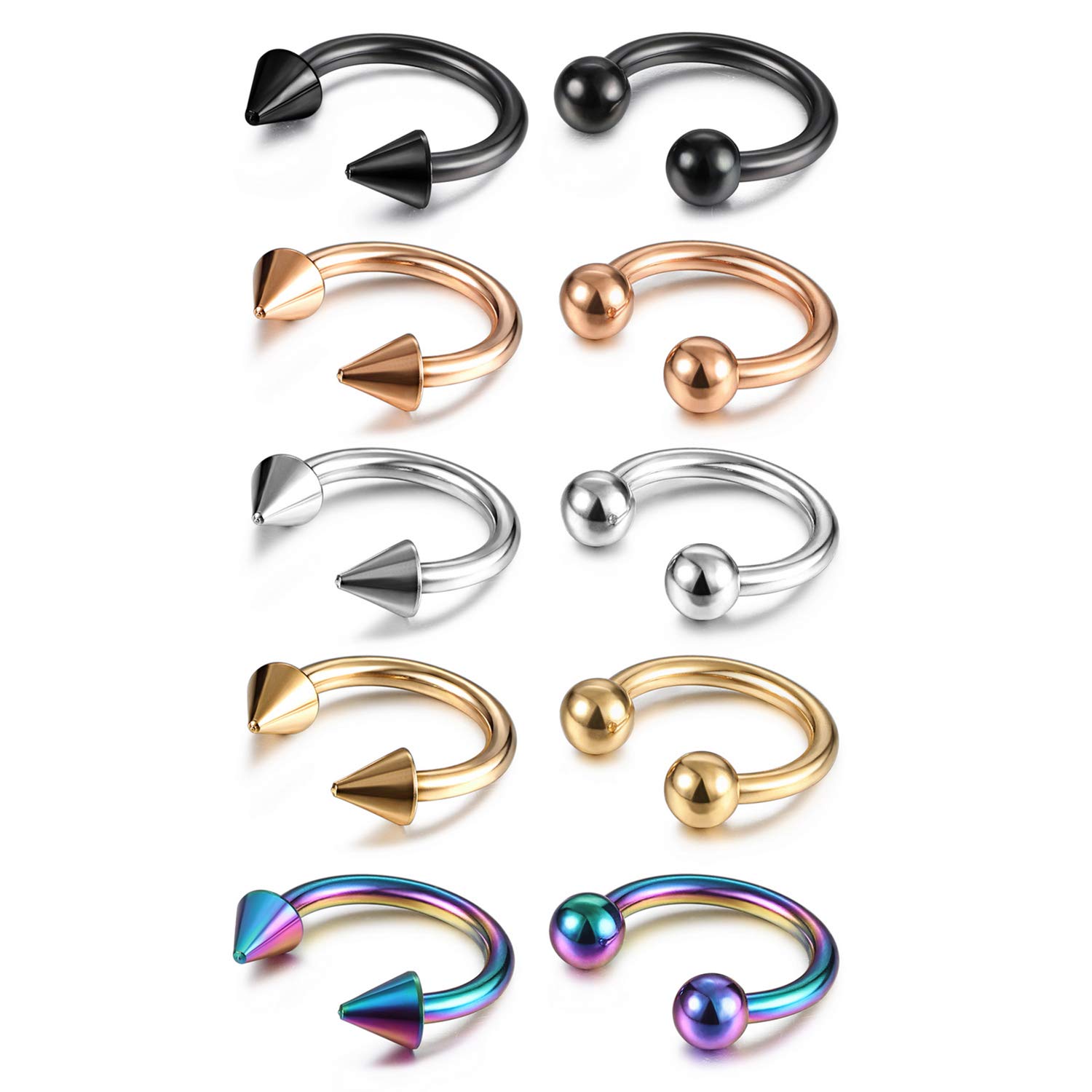 14 جرام 16 جرام الحاجز مجوهرات - مراجعة Body Jewelry Changing Kit وسعره