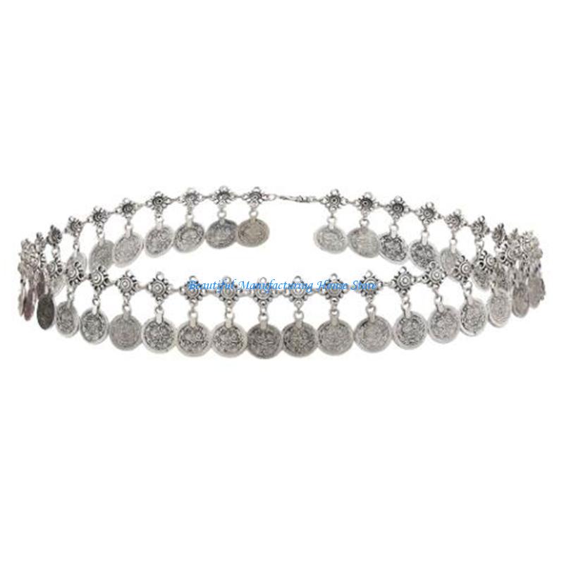 E56A عملة البطن سلسلة فستان رق - مراجعة Body Jewelry Indian وسعره