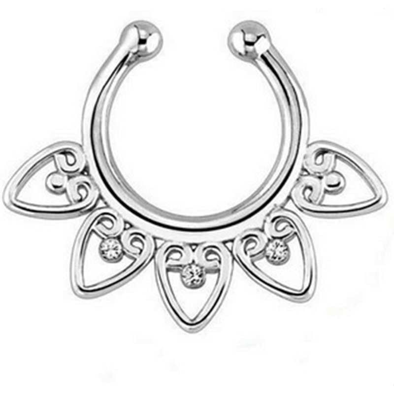 الهندي كريستال بعقبة في الأنف  - مراجعة Body Jewelry Indian وسعره