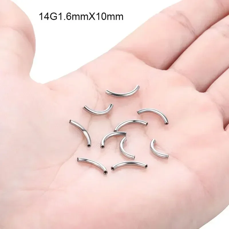 10 قطعة/الوحدة ASTM F136 التيت - مراجعة Body Jewelry Internally Threaded وسعره