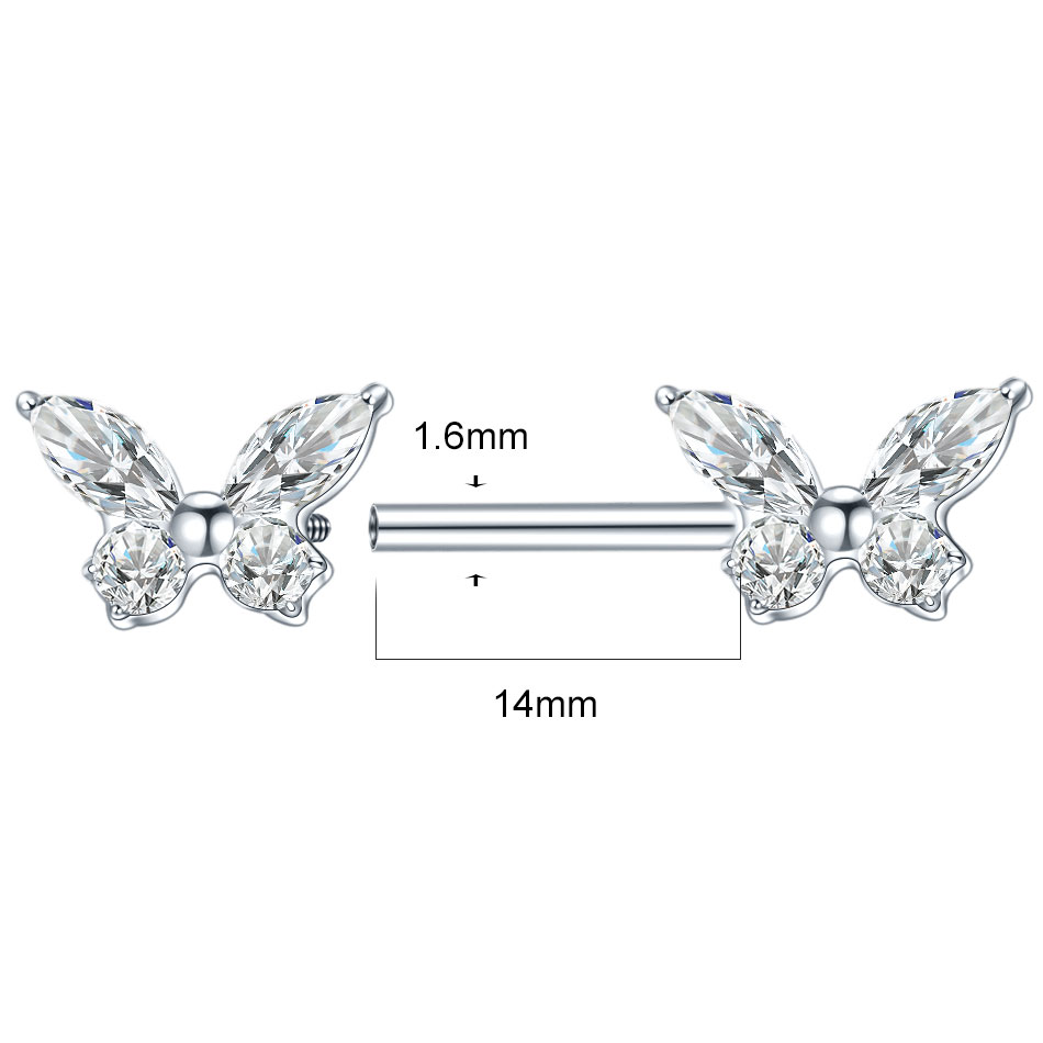 قطعة واحدة، حلقة حلمة من التيت - مراجعة Body Jewelry Internally Threaded وسعره
