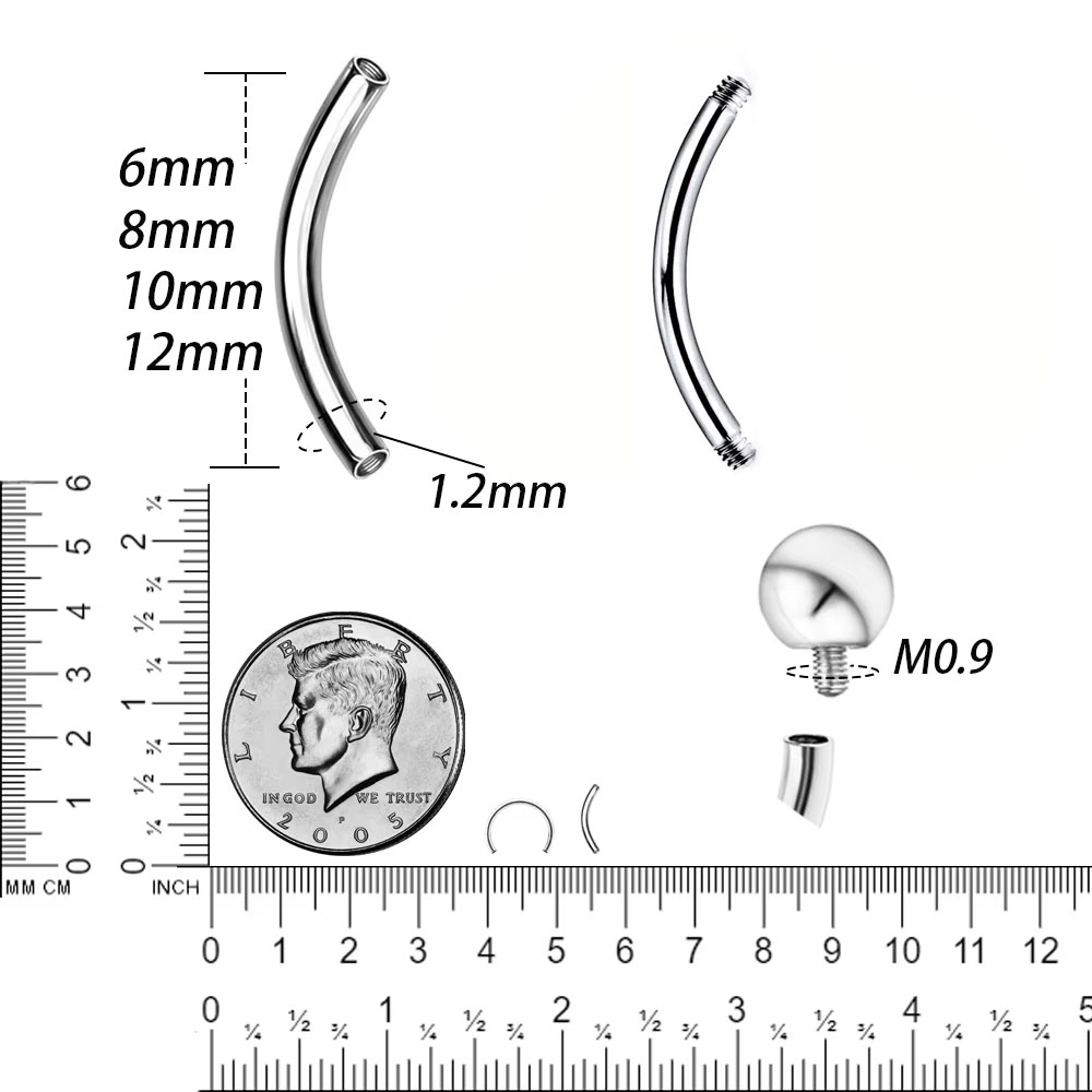 الجملة 5/10/50 قطعة G23 التيتا - مراجعة Body Jewelry Internally Threaded وسعره