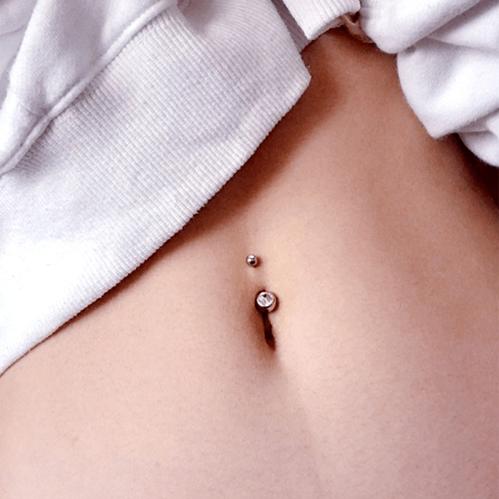 قطعة واحدة من حلقة سرة البطن م - مراجعة Body Jewelry Internally Threaded وسعره