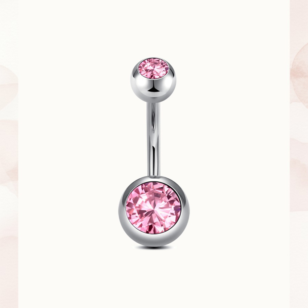 قطعة واحدة من حلقة سرة البطن م - مراجعة Body Jewelry Internally Threaded وسعره