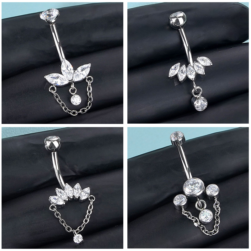 1 قطعة حلقات زر البطن التيتاني - مراجعة Body Jewelry Changing Kit وسعره