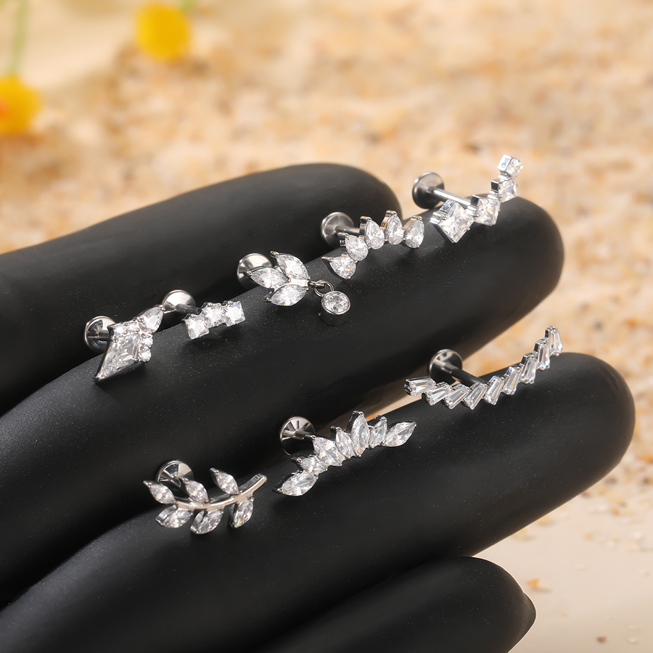 1 قطعة/5 قطعة G23 التيتانيوم ل - مراجعة Body Jewelry Internally Threaded وسعره