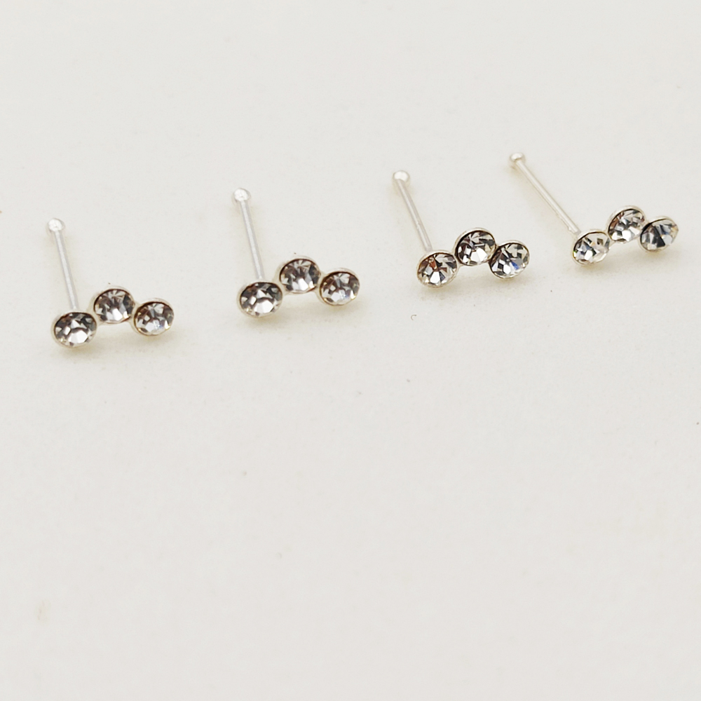 925 فضة كريستال الأنف مربط موض - مراجعة Body Jewelry Indian وسعره