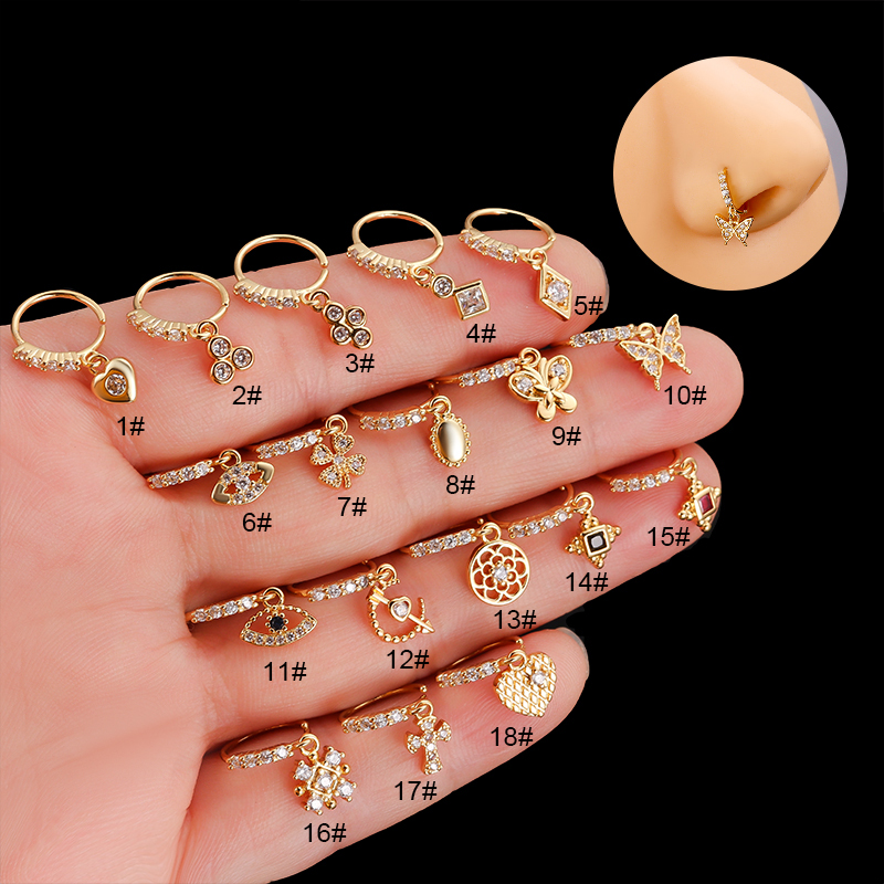 الفولاذ المقاوم للصدأ الأنف ال - مراجعة Body Jewelry Indian وسعره