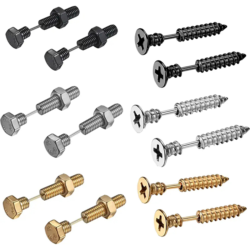2-3 Pairs فاسق وأشار مسمار مزل - مراجعة Body Jewelry Changing Kit وسعره