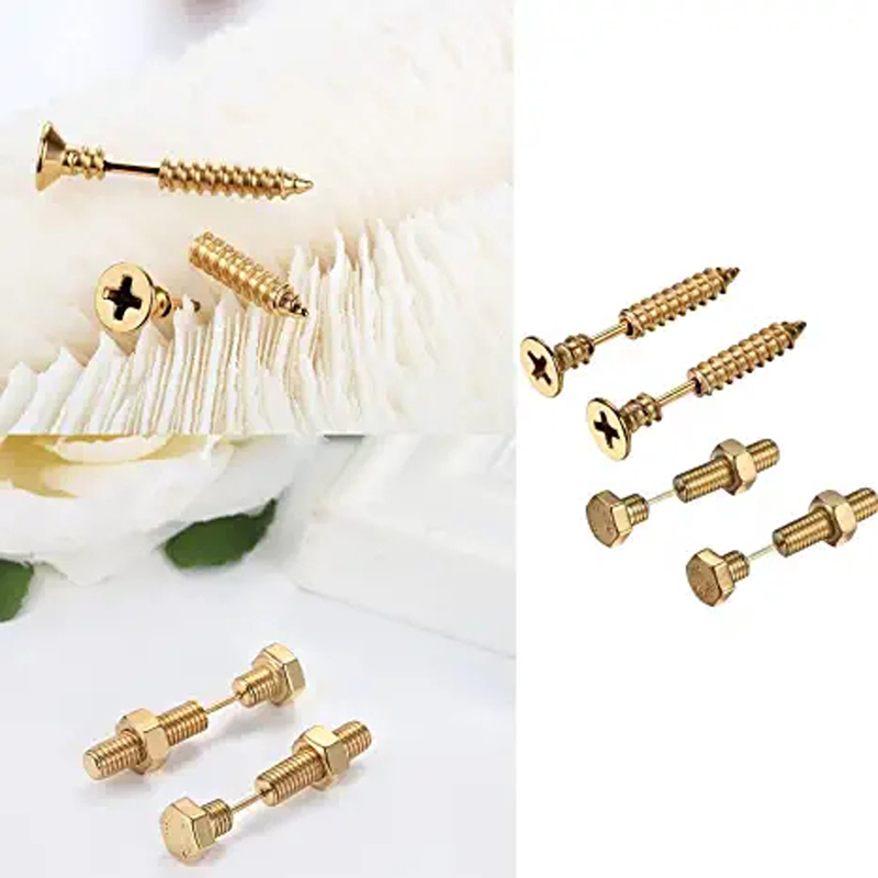 2-3 Pairs فاسق وأشار مسمار مزل - مراجعة Body Jewelry Changing Kit وسعره