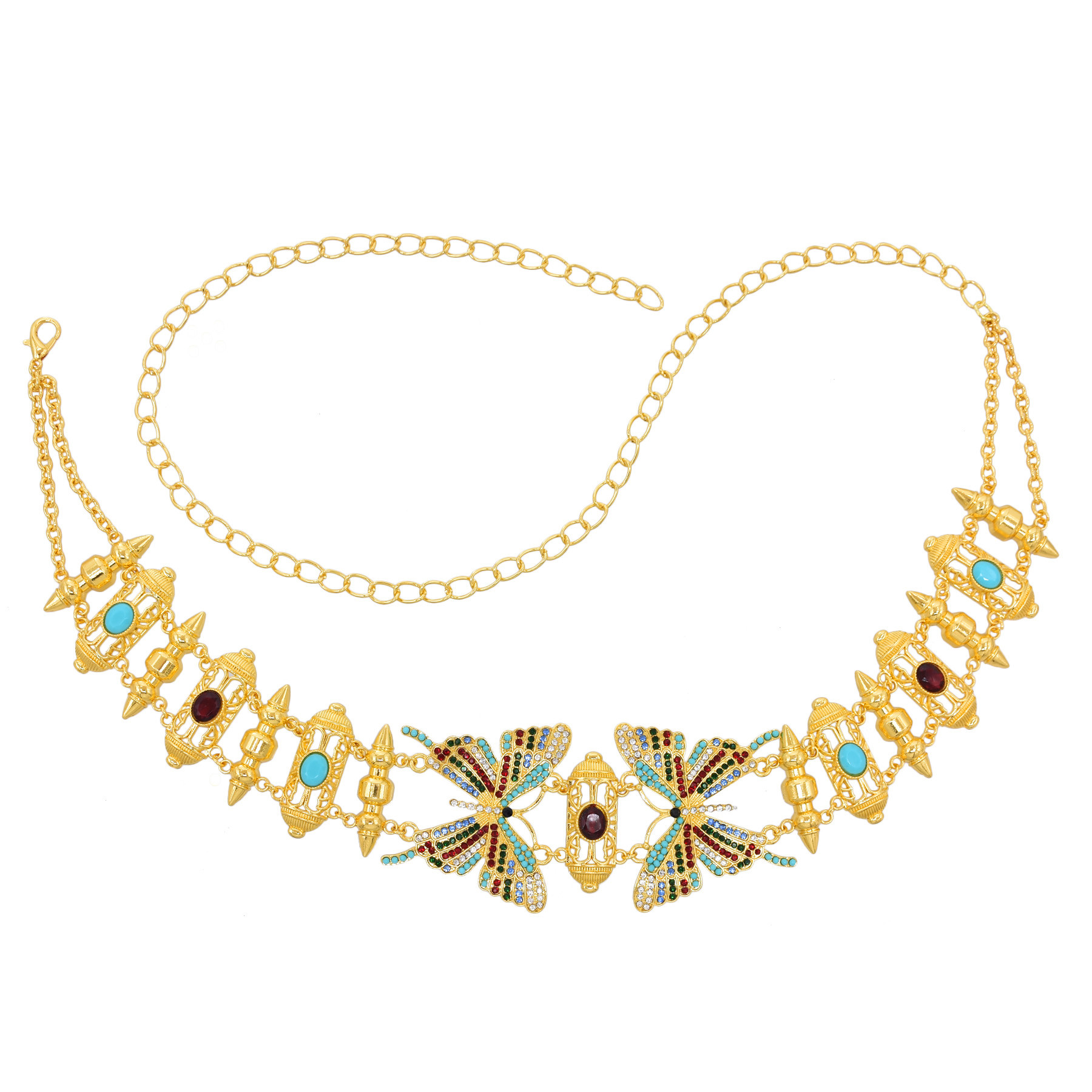 موضة فراشة الخصر البطن سلاسل ا - مراجعة Body Jewelry Indian وسعره